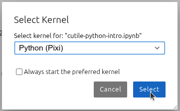 select-kernel-view